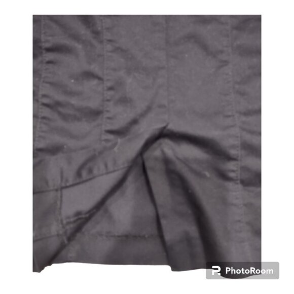 H&M Black Pencil Skirt Cotton Size 10 - Picture 3 of 5